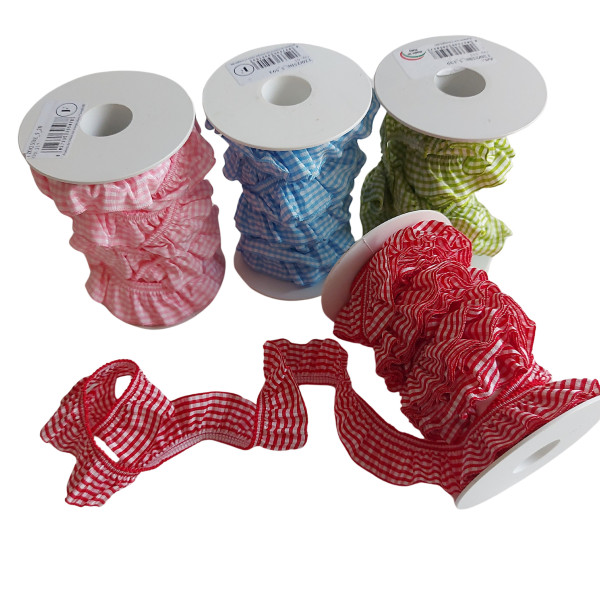 Vichy Elastic Ribbon - 25 mm Width